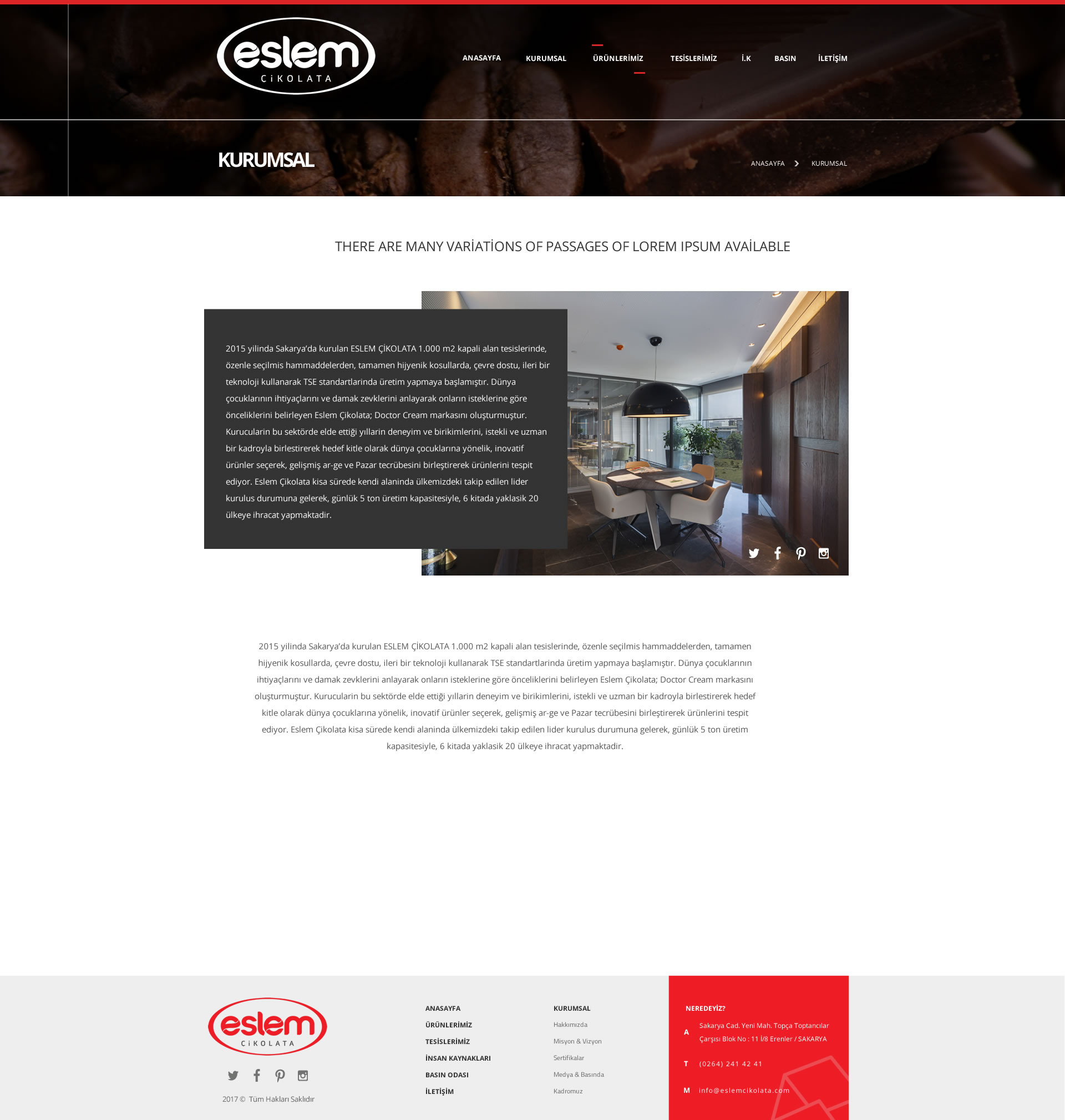 Eslem Çikolata Web Site