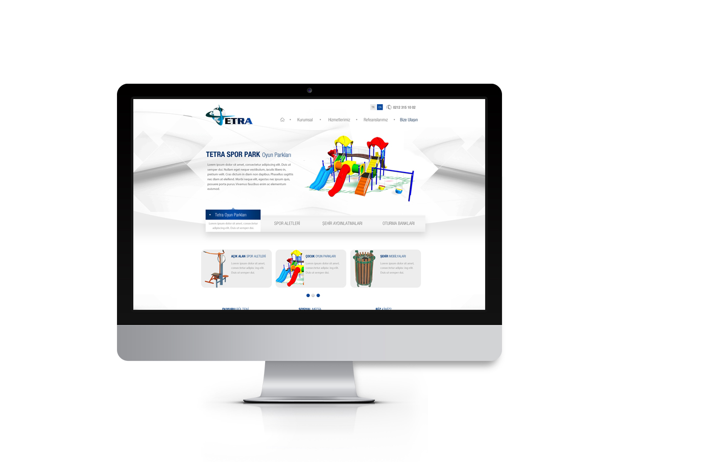 Tetra Spor Park Kurumsal Web Sitesi